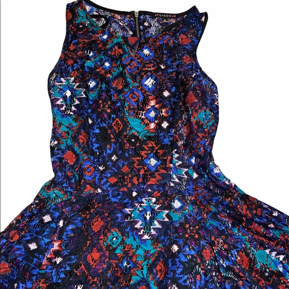 Beautiful fitted, double layered  flowy dress. - Picture 4 of 4